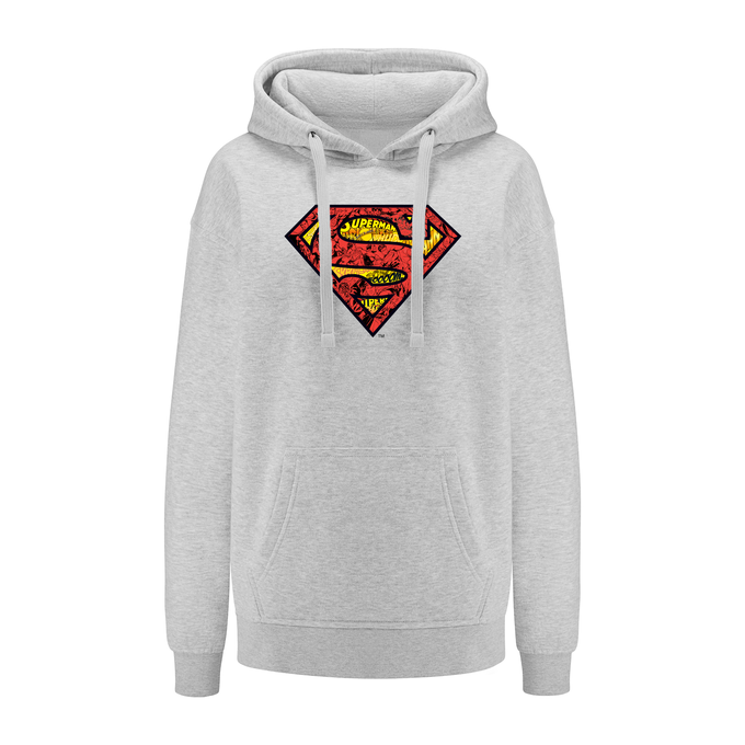 Superman DC Gray Hoodie