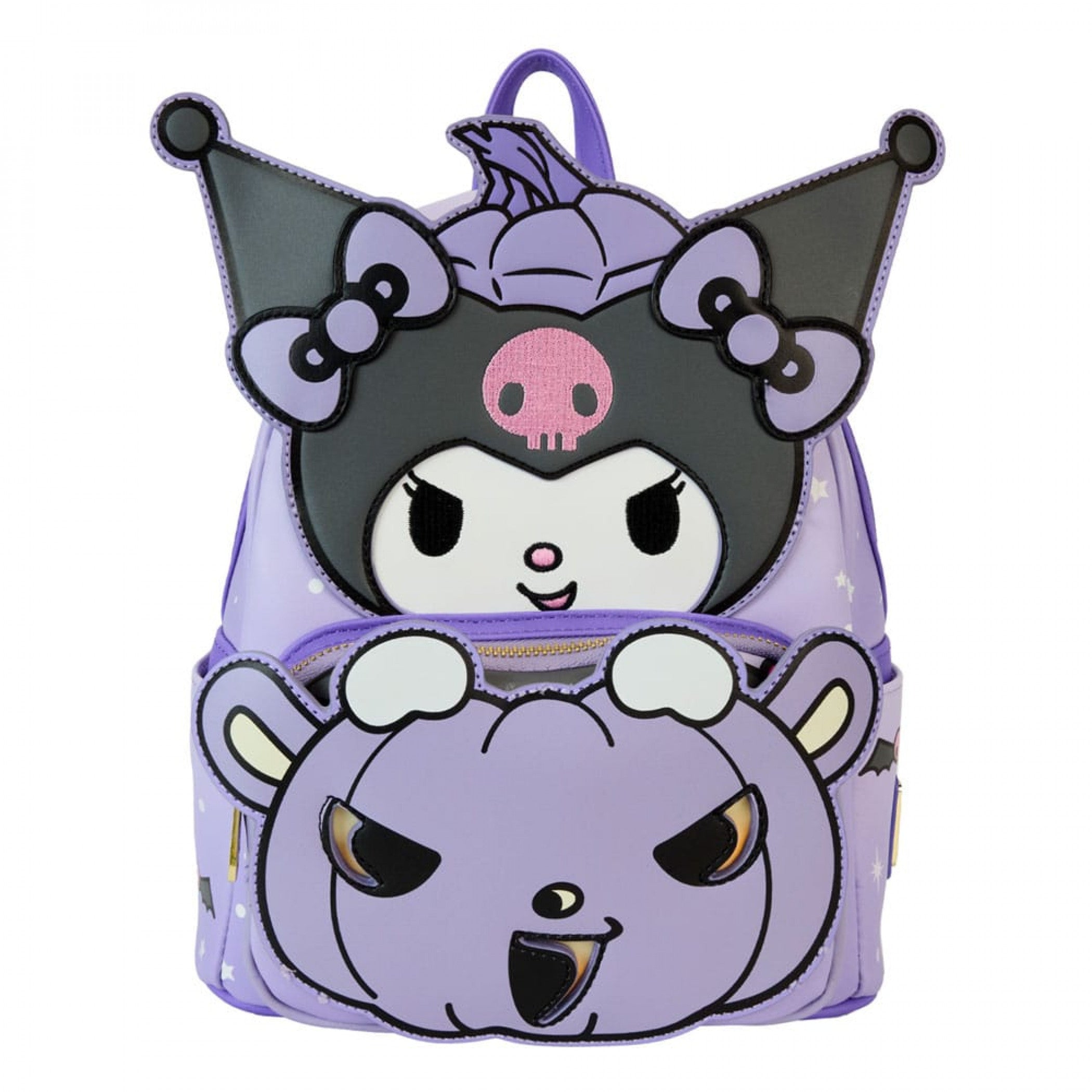 Sanrio Kuromi Carving Pumpkins Mini Backpack By Loungefly