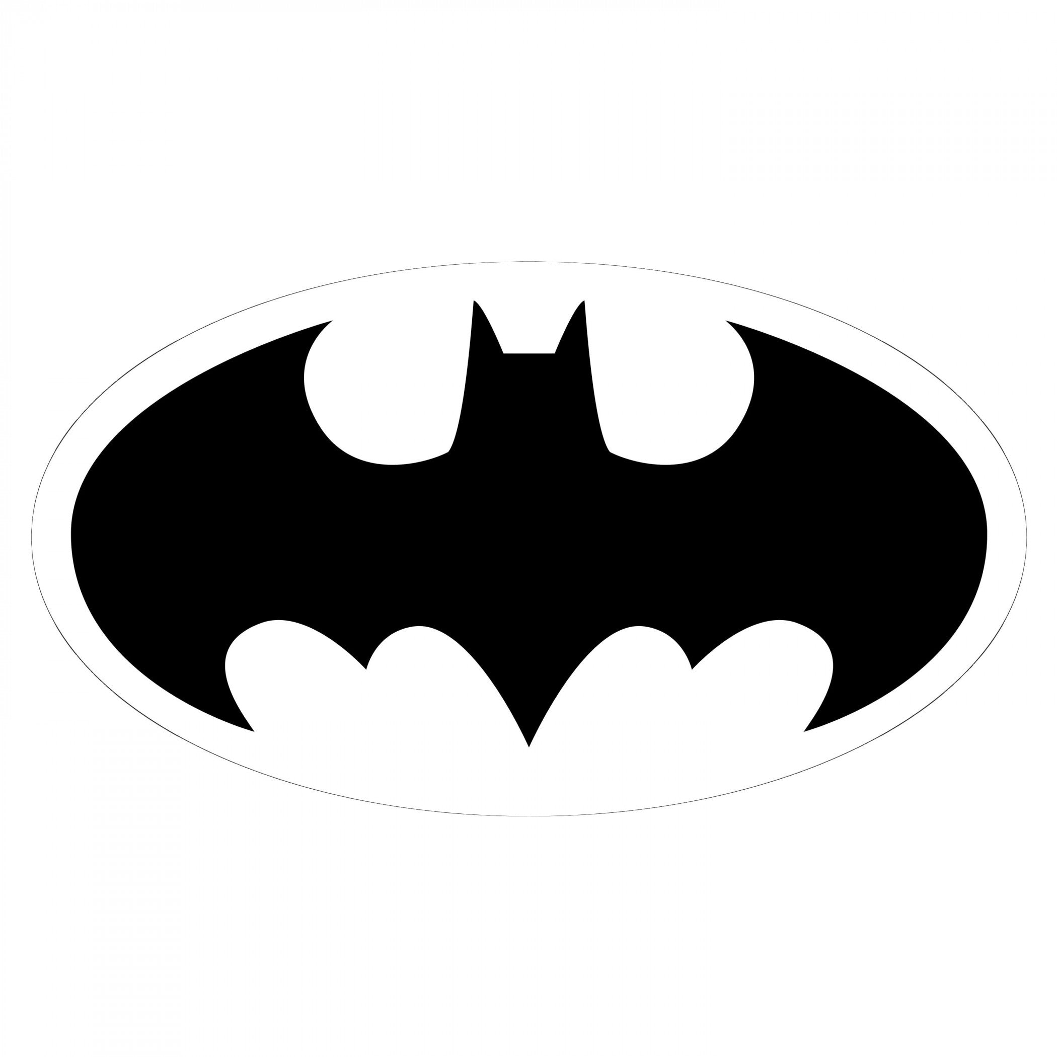 Batman Logo Cut Out Car Decal