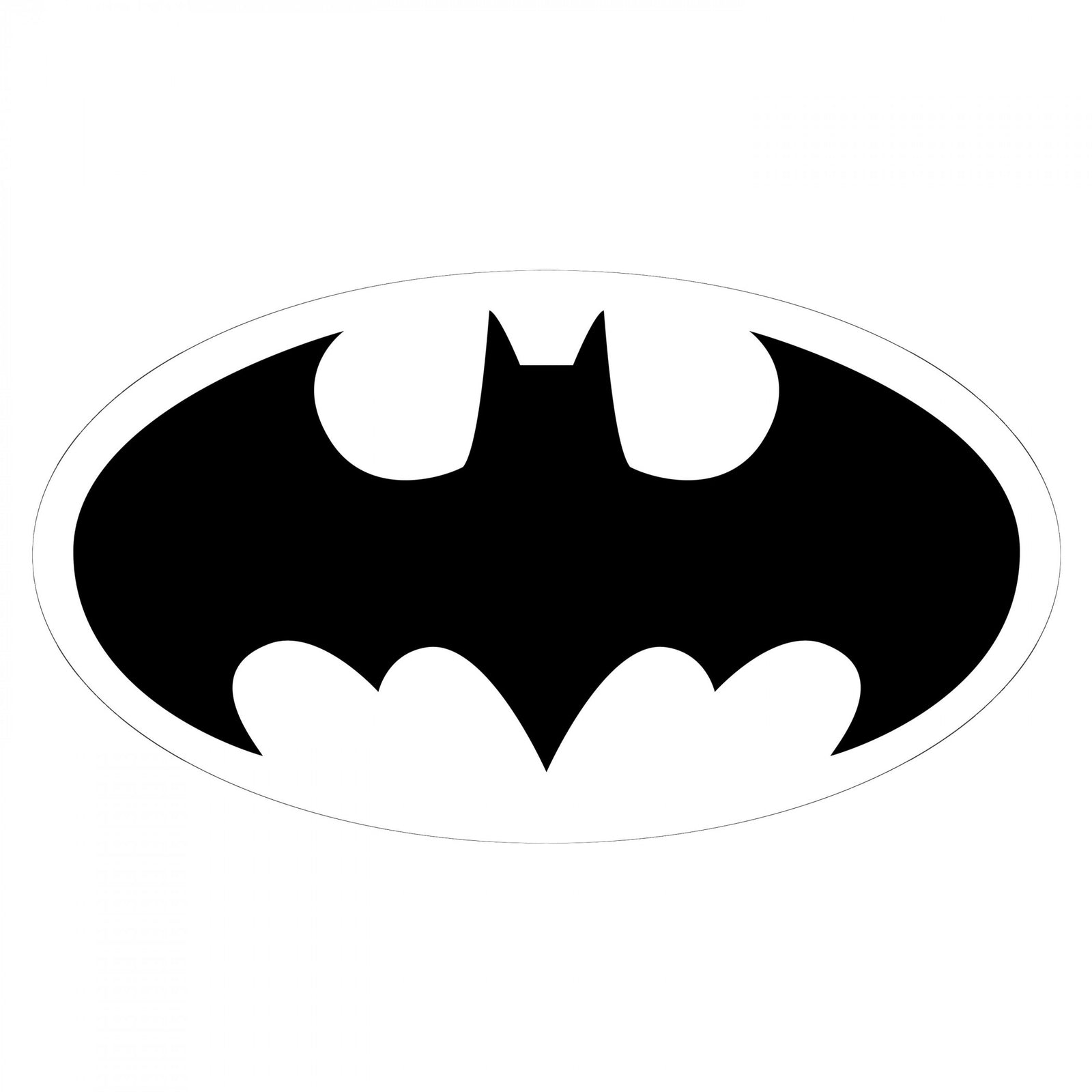 Batman Logo Cut Out Car Decal