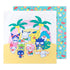 Hello Kitty & Friends Sanrio Tropical Reversible Roll & Go Blanket