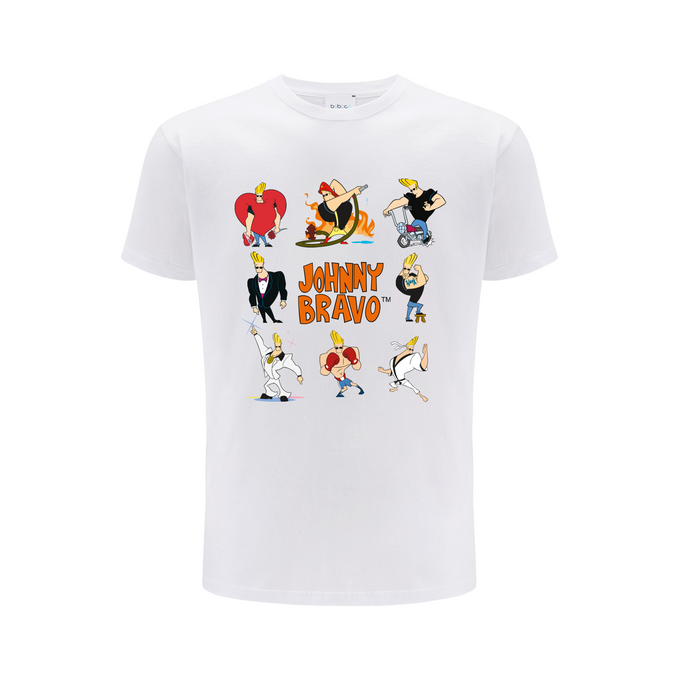 Johnny Bravo Cartoon Network White T-Shirt