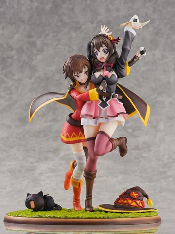 Kono Subarashii Sekai ni Bakuen o! Chomusuke Megumin Yunyun Shibuya Scramble Figure 1/7 Futari wa Tomodachi Ver