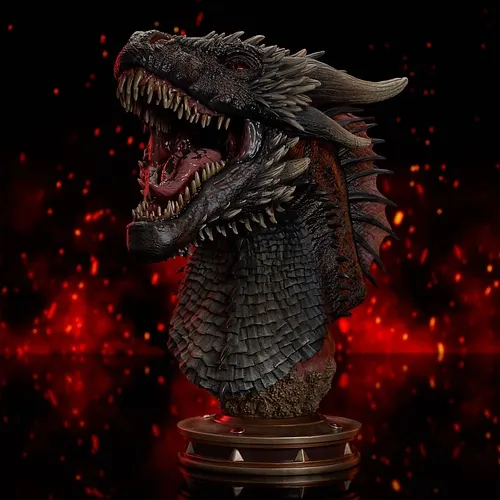 Game of Thrones Legends in 3D Drogon Resin 1:2 Scale Bust