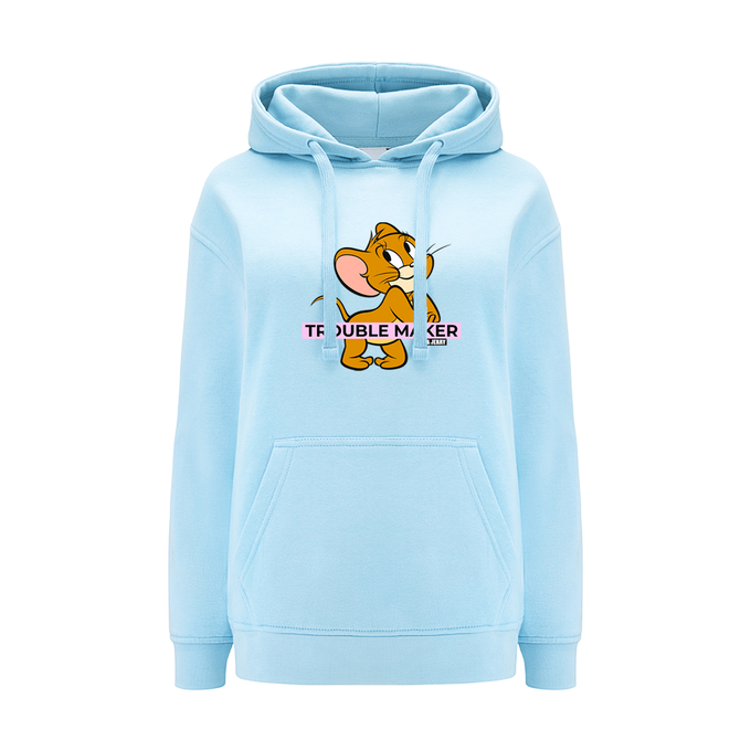 Tom & Jerry Light Blue Hoodie