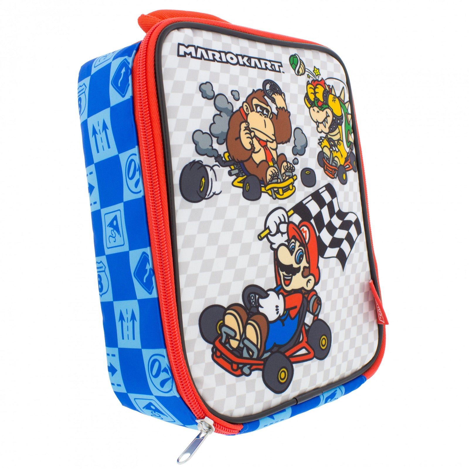 Super Mario Bros. Mario Kart Track Thermos Upright Lunch Bag