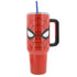 Spider-Man Mask and Logo Stainless Steel 40 oz Tumbler w/ Lid &Straw