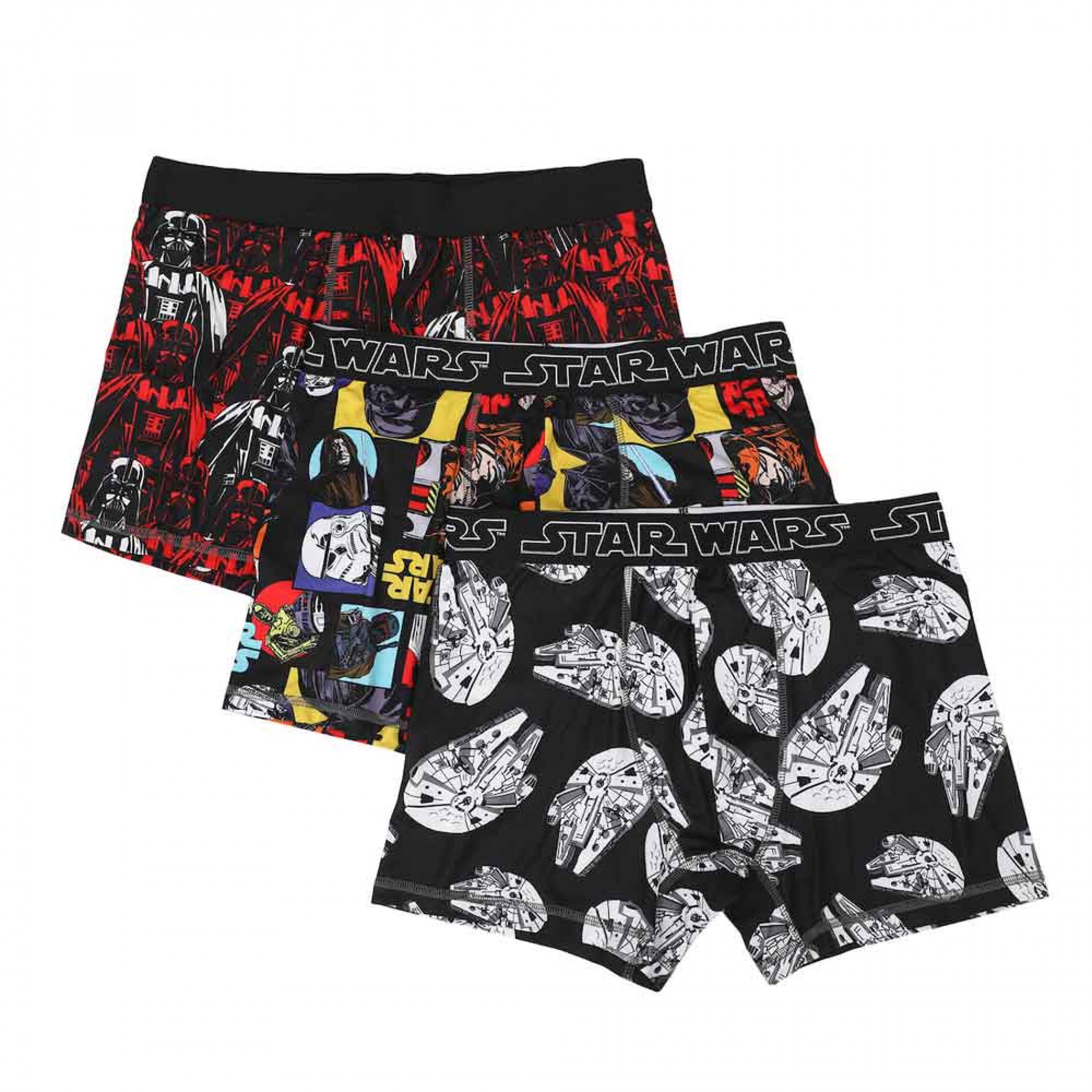 Star Wars Classic Art Adult Boxer Briefs 3-Pack