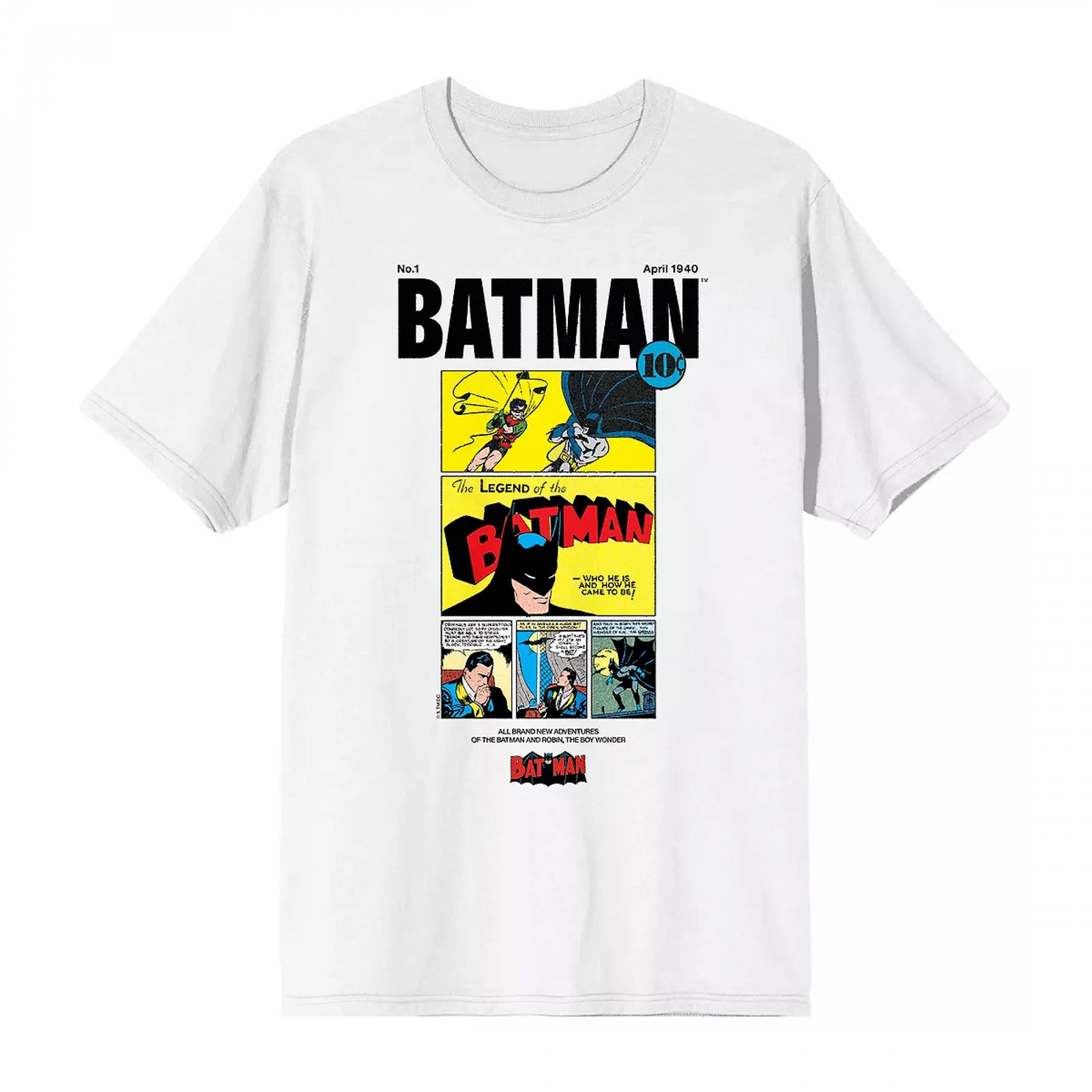 DC Comics 90th Anniversary Retro Comic Batman T-Shirt