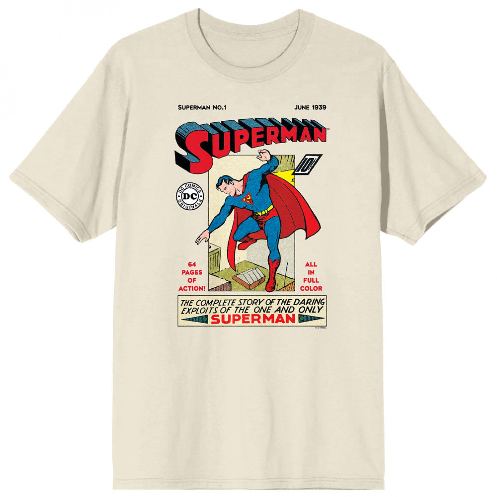 DC Comics 90th Anniversary Retro Comic Superman T-Shirt