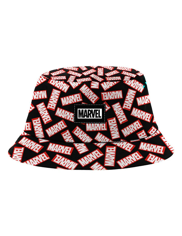 MARVEL Pattern Logo Bucket Hat