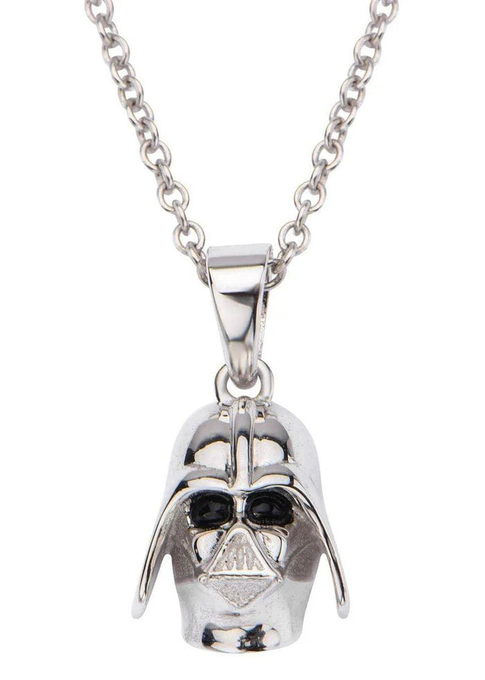 Star Wars Darth Vader 18" Sterling Silver 3D Pendant Necklace