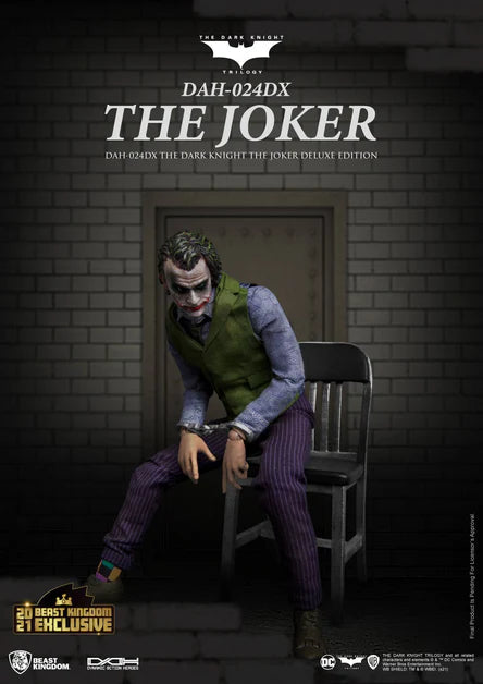 Batman The Dark Knight Dynamic 8ction Heroes The Joker Deluxe Version 1/9 Action Figure