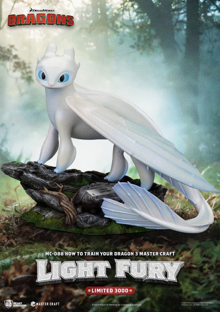 How To Train Your Dragon Light Fury Master Craft Statue