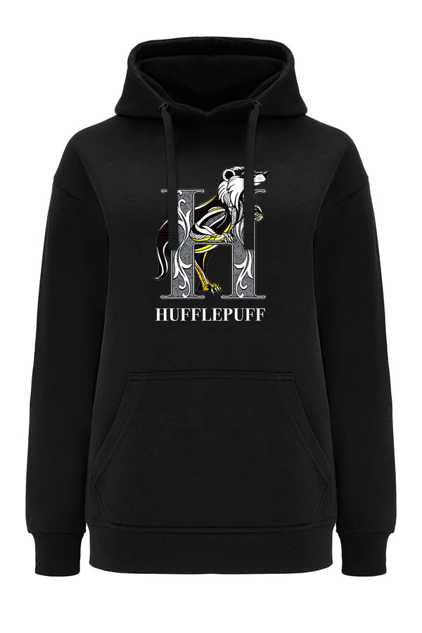 Hufflepuff Harry Potter Black Hoodie