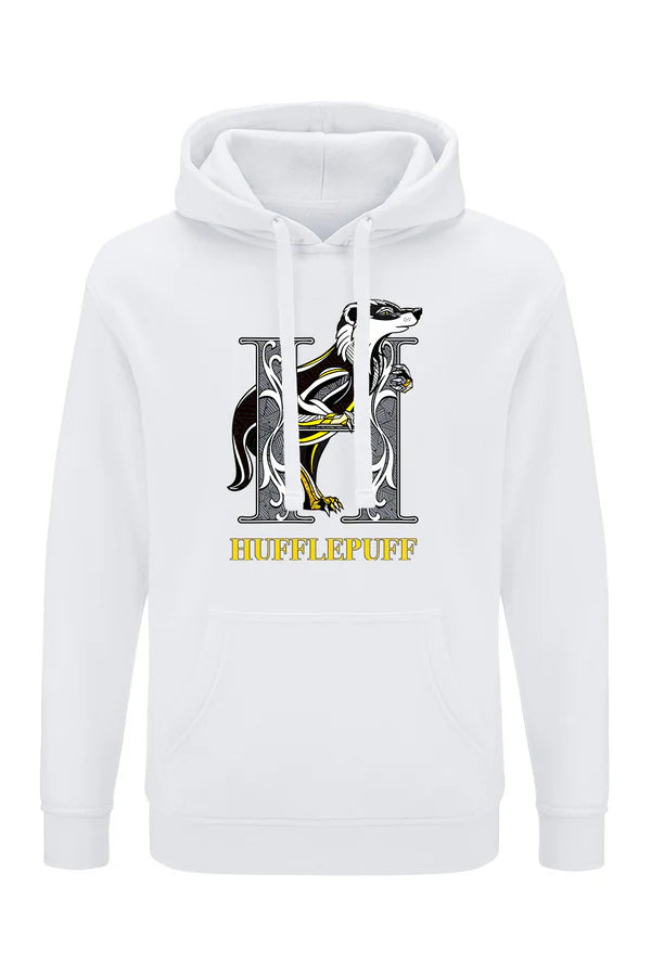 Hufflepuff Harry Potter White Hoodie