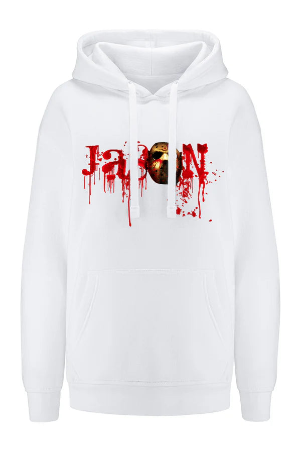 Friday the 13th Horror White Hoodie