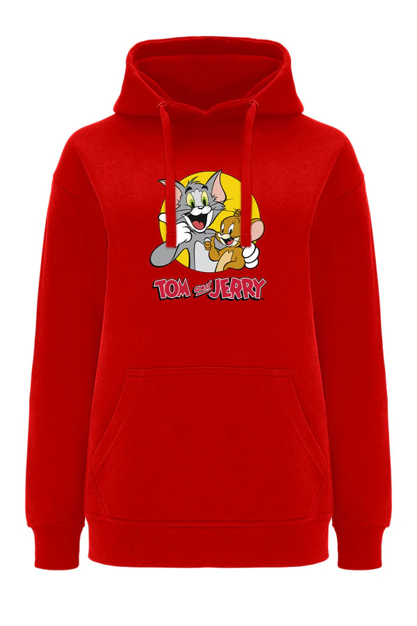 Tom & Jerry Red Hoodie