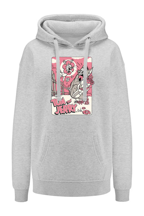 Tom & Jerry Grey Hoodie