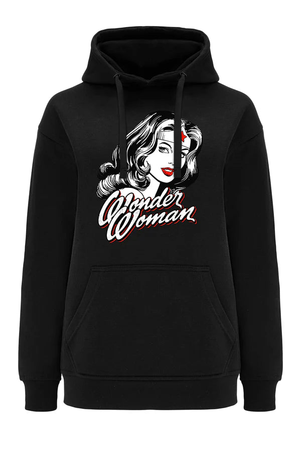 Wonder Woman DC Black Hoodie