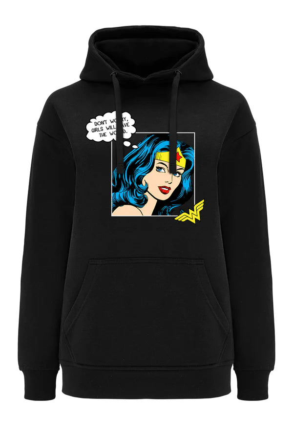 Wonder Woman DC Black Hoodie