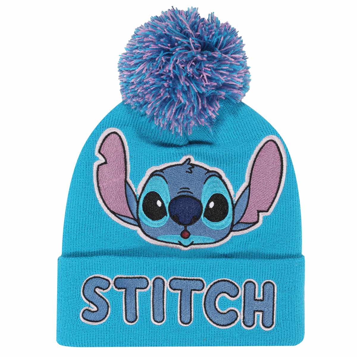 Stitch Embroidered Face Beanie