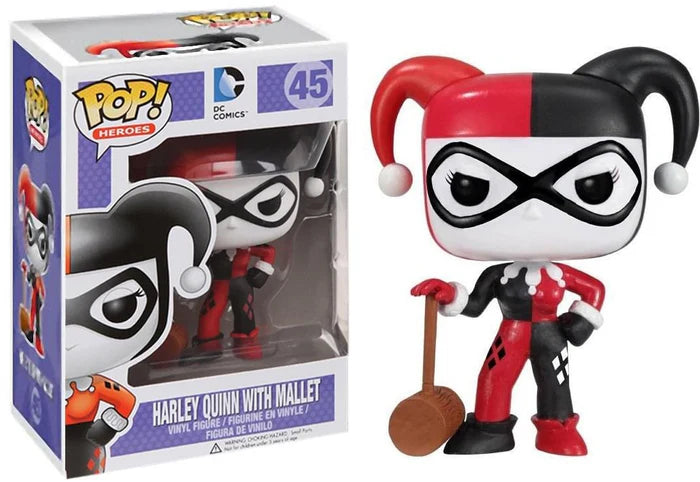 Pop Heroes DC Comics Harley Quinn with Mallet