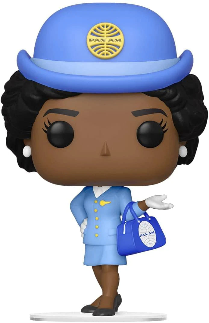 POP Ad Icons Stewardess with Blue Bag