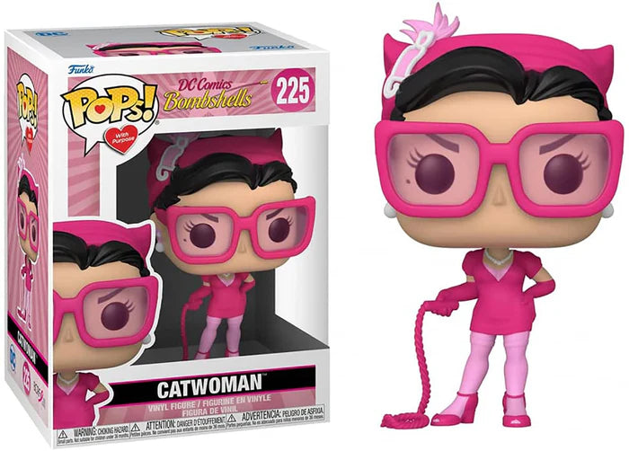 POP DC Comics Breast Cancer Awareness Bombshell Catwoman