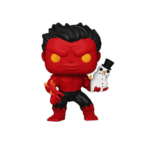 Pop! Marvel Holiday Red Hulk w/Snowman