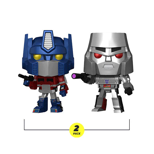 Pop! Retro Toys Transformers G1 Optimus Prime & Megatron 2 Pack Metallic International Exclusive