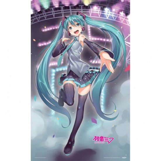 Hatsune Miku on Stage XL Fabric Poster