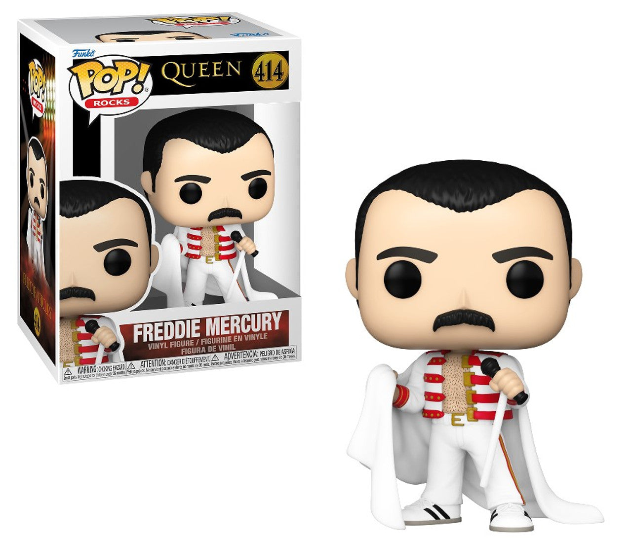 Pop! Rocks Freddie Mercury w/Cape Queen