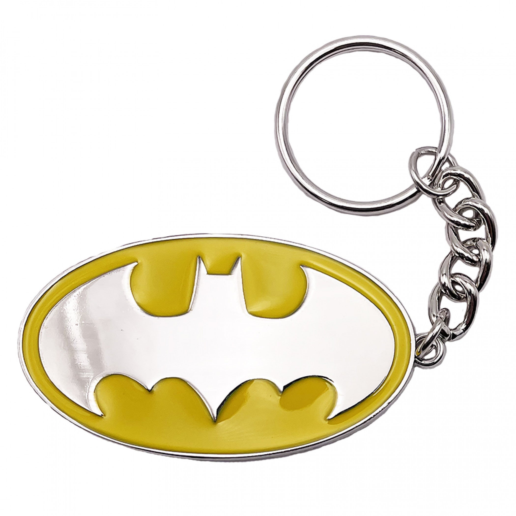 Batman Logo Metal and Enamel Keychain