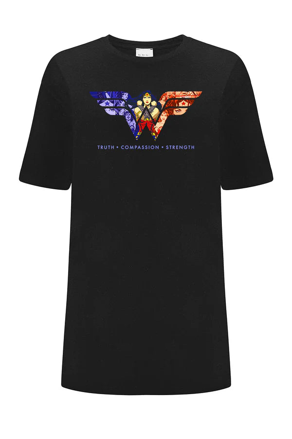 Wonder Woman DC Black OVERSIZE T-shirt