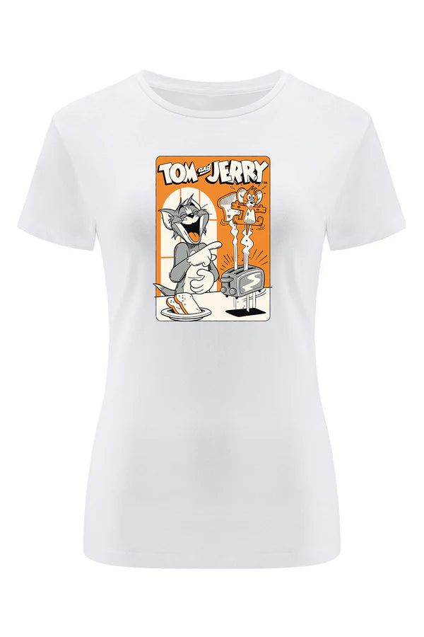 Tom and Jerry White T-shirt