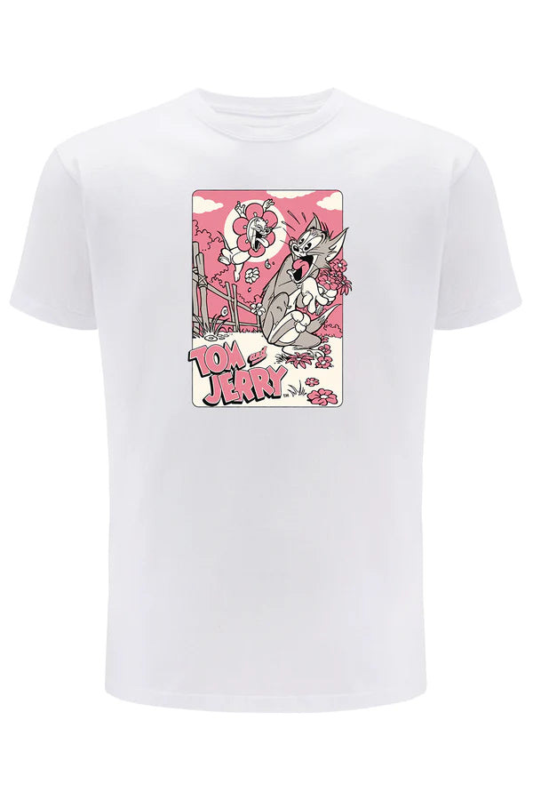 Tom and Jerry White T-shirt