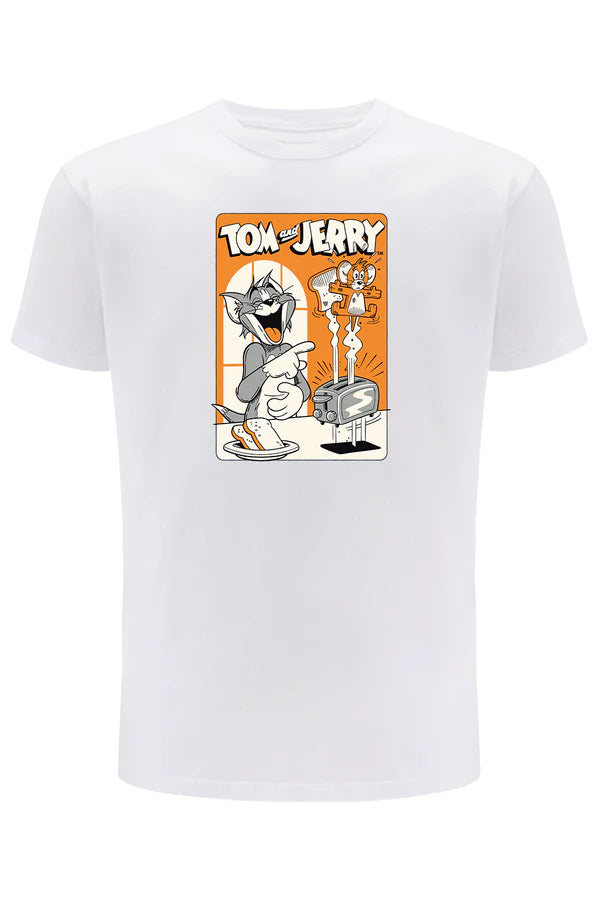 Tom and Jerry White T-shirt