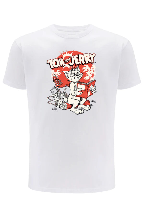 Tom and Jerry White T-shirt