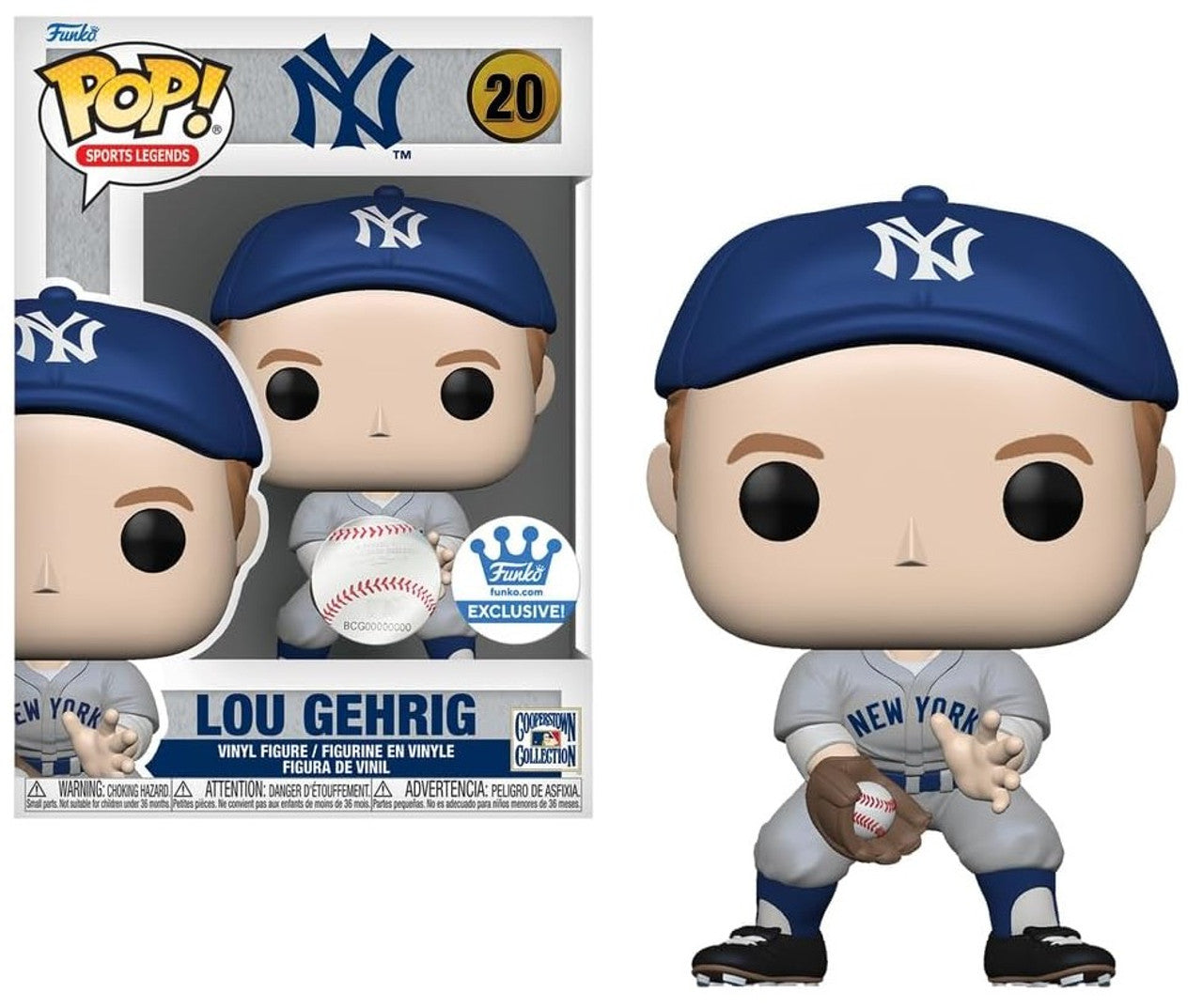 Pop! Exclusive Lou Gehrig New York Yankees Fielding Pose MLB