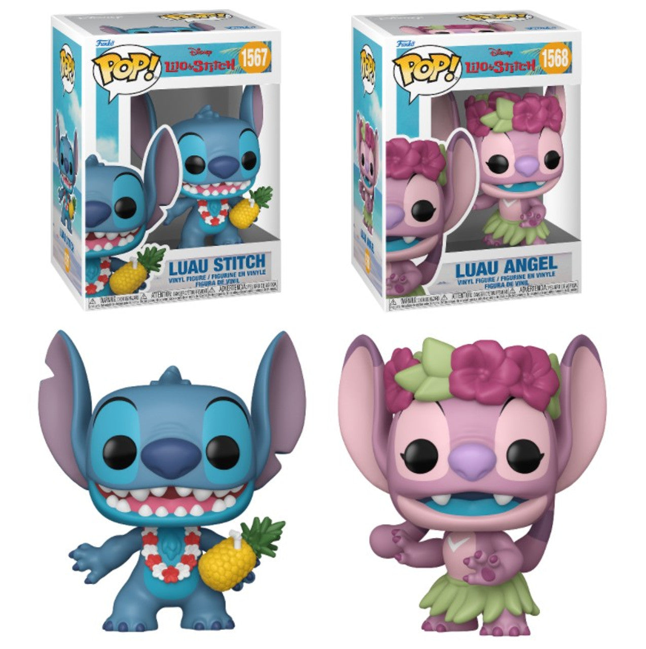 Pop! Combo 2 Luau Angle & Luau Stitch Lilo & Stitch Disney