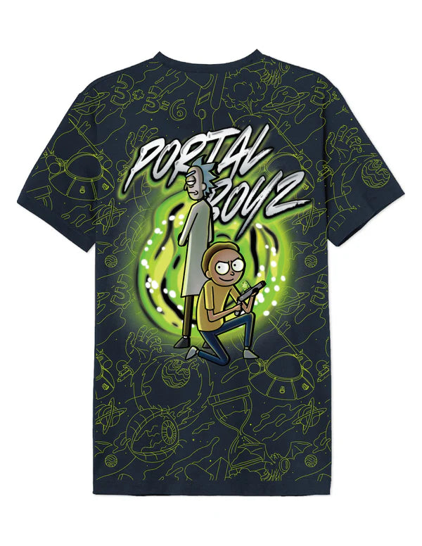 Rick & Morty Oversize Portal Boyz T-Shirt