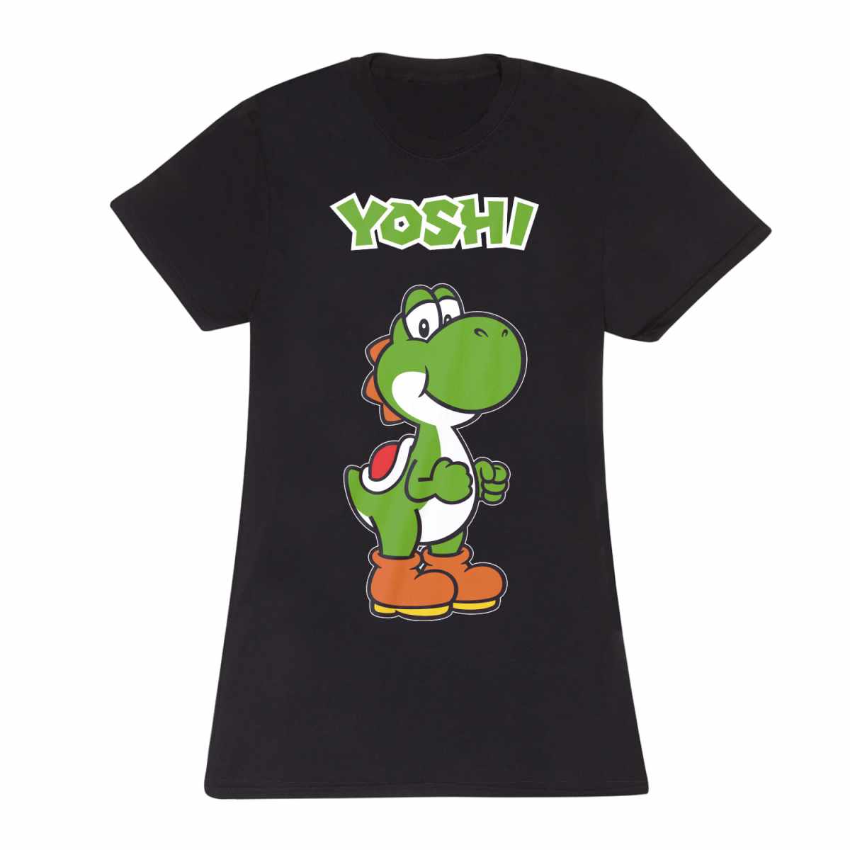 Nintendo Super Mario Yoshi Name Tag Fitted T-Shirt