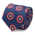 Captain America Hidden Message Blue Men's Tie