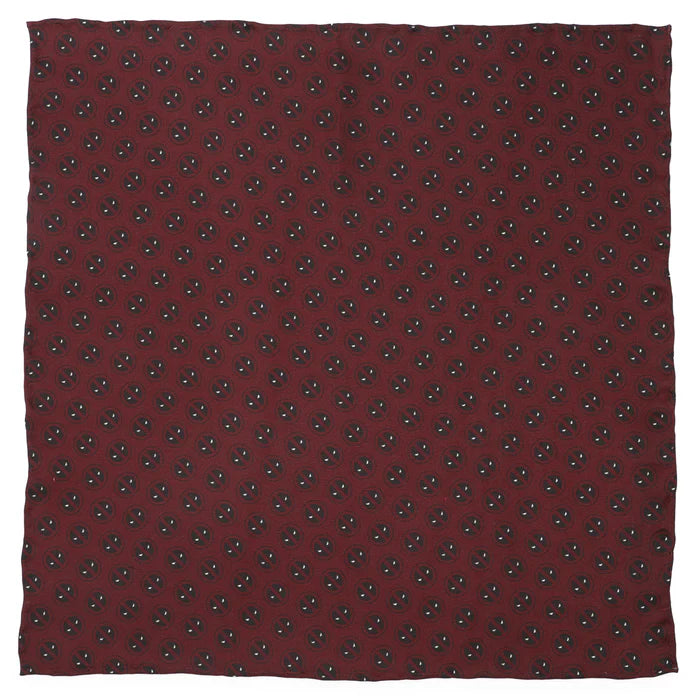 Deadpool Red Mask Silk Pocket Square