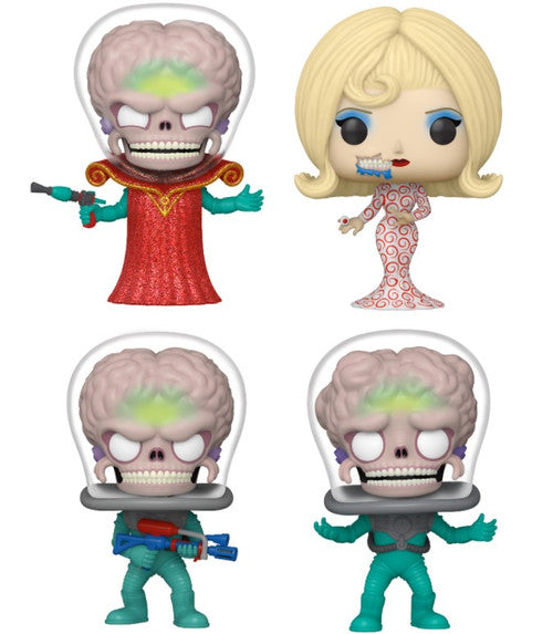 Pop! Complete Set 4 Mars Attacks