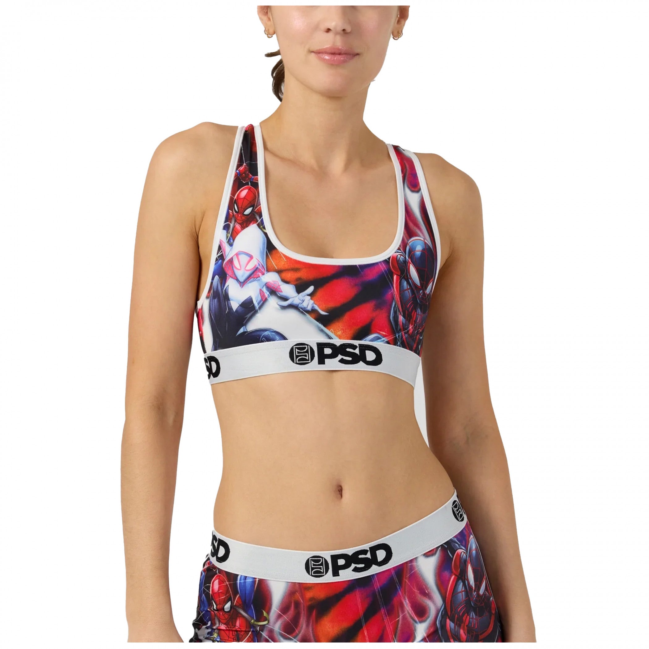 Spider-Man Spider-Verse Triad PSD Sports Bra