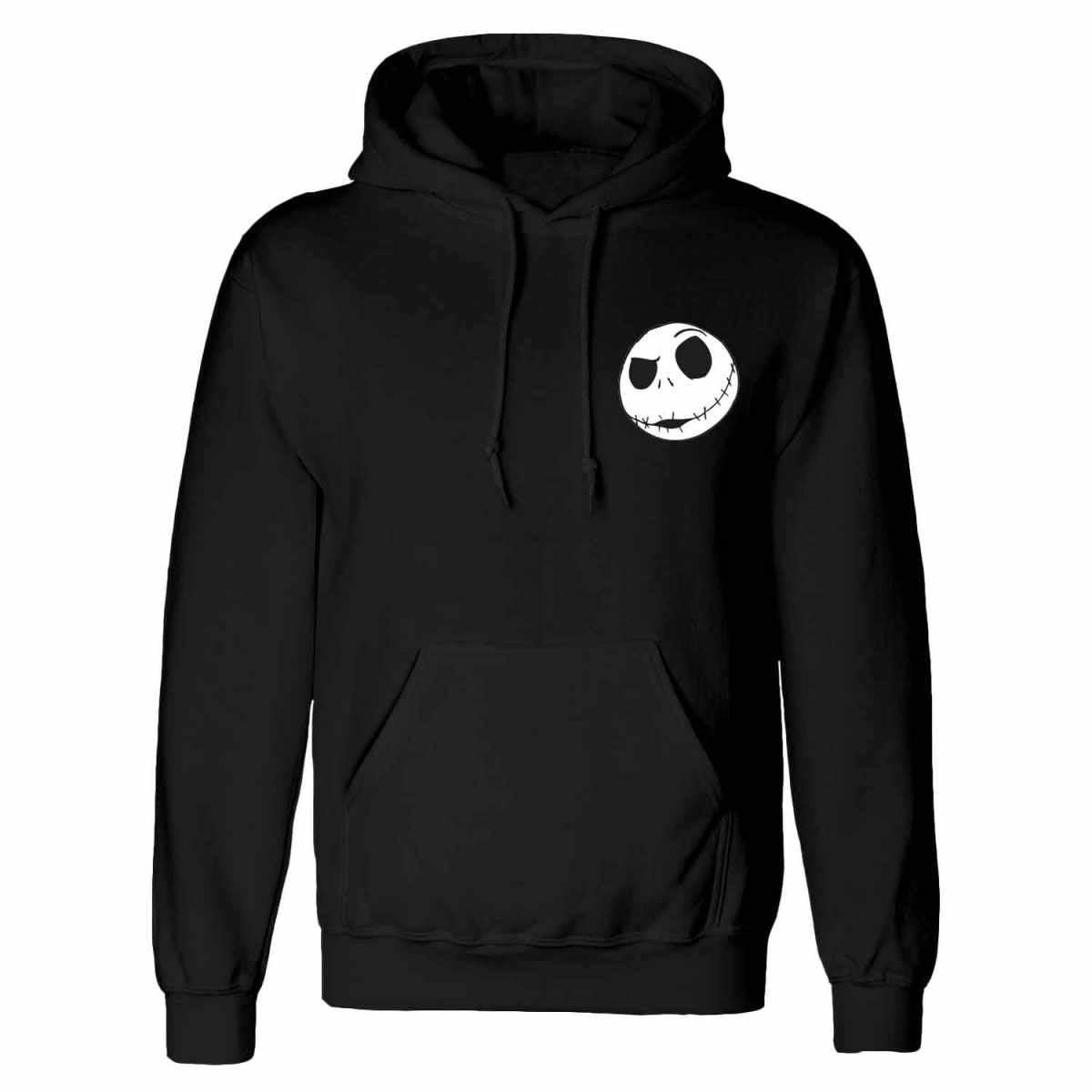 Nightmare before Christmas Jack Ghostly Head Black Hoodie