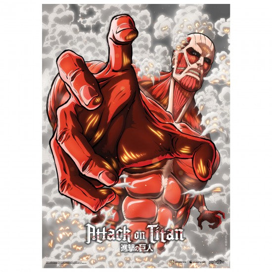 Attack On Titan Colossal Titan Fabric Poster