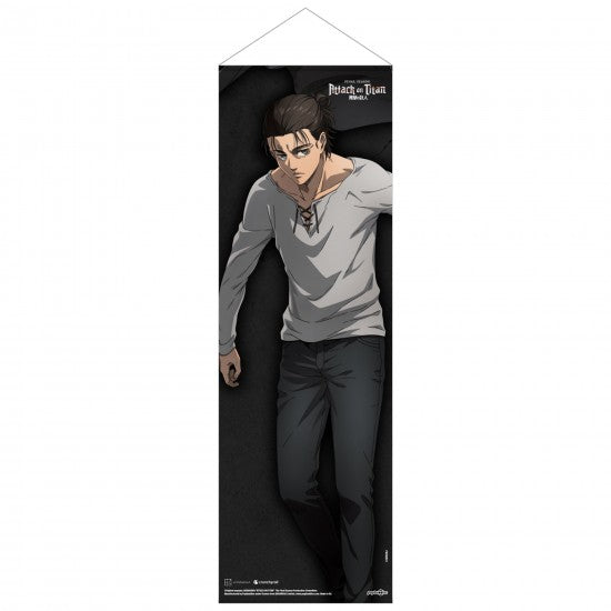 Attack on Titan Final Season Slim Fabric Wall Scroll Eren Jaeger